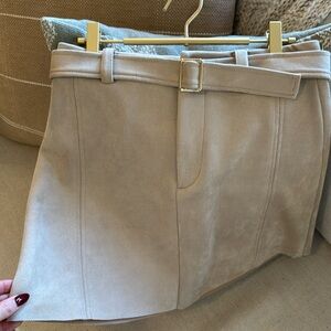 Zara faux suede skirt